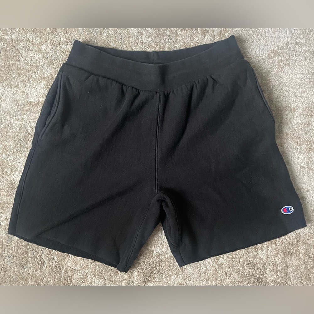 Black Champion casual boxy baggy Y2K retro gym summer shorts - SIZE L